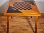 Table à jeu en sycomore par Thonet, vers 1950