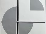 Miroir carré moderniste par Guy Loriot, MOF
