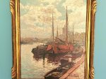 Kees TERLOUW (1890-1948) - Vue d’un port- toile